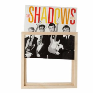 Cadre porte disque vinyle bois naturel - Accrochez vos pochettes de vinyle au mur