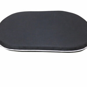 Coussin plat ovale 53cm pour corbeille ou sol - Noir