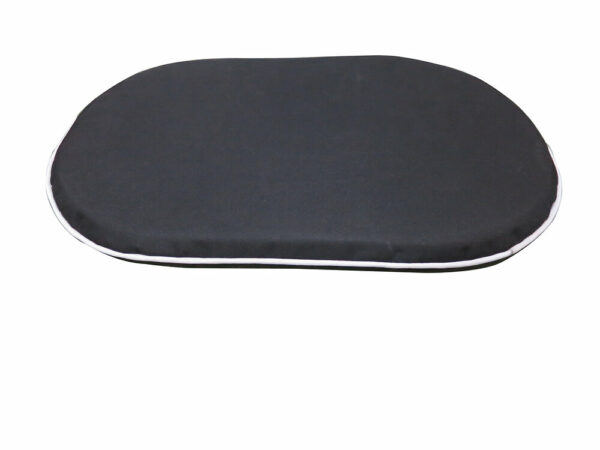 Coussin plat ovale 53cm pour corbeille ou sol - Noir