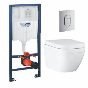 Pack bâti-support Grohe Rapid Sl + cuvette Euro Ceramic Compact