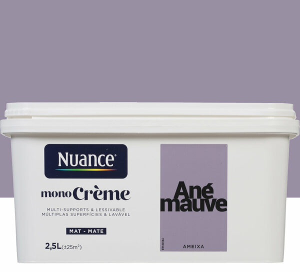 Peinture MonoCrème - Anemauve - Mat - 2,5L