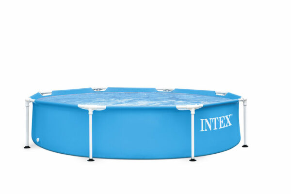 Piscine métal ronde tubulaire Ø2.44x0.51m pour rafraîchir petits et grands cet été !