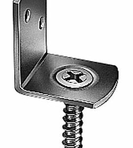 Raccord L pour Clôture Tressée Bichromaté – Équerre en Acier Galvanisé 83x32mm
