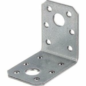 Equerre d'assemblage galvanisée Sendzimir 90x90x40mm – Fixation robuste pour ossatures