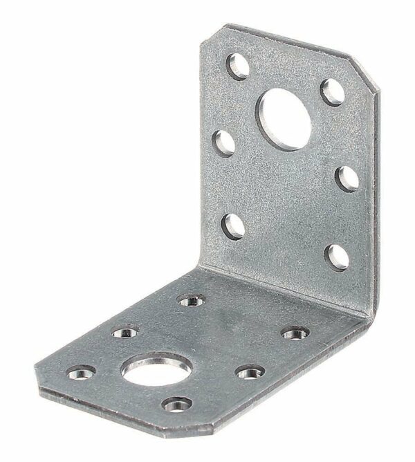 Equerre d'assemblage galvanisée sendzimir - 90x90x65x2.5 mm