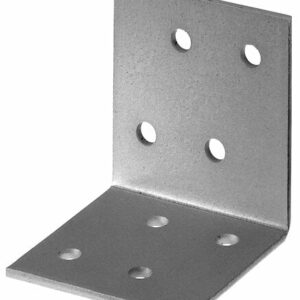 Équerre Multi-Trous Galvanisée Sendzimir 60x60x60mm – Connecteurs pour Ossatures de Menuiserie