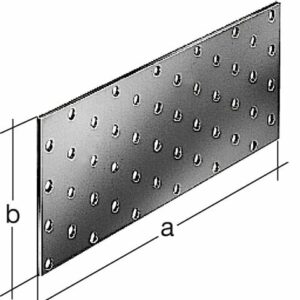 Platine multi-trous galvanisée Sendzimir 200x80x2mm – Résistante et polyvalente pour vos projets de bricolage