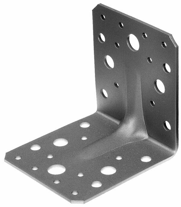 Equerre renforcée nervurée galvanisée 150x150x65mm