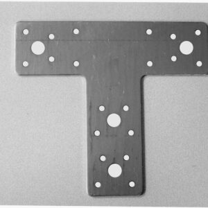 Platine d'assemblage galvanisée sendzimir - 160x142x45 mm pour rénovation et bricolage
