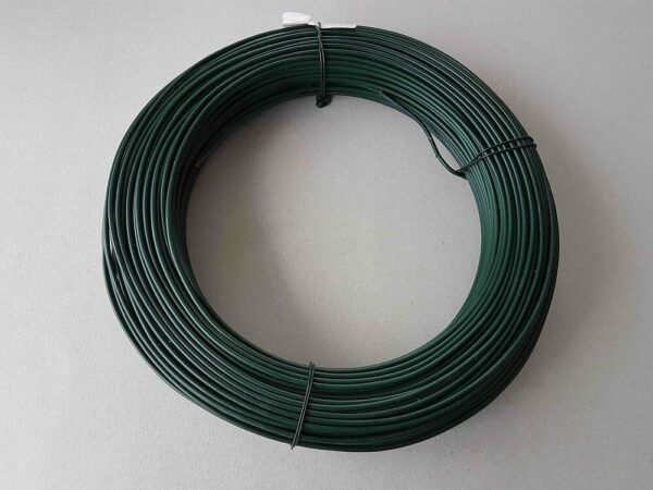 Fil Tension Plastifié Vert 100m - Diamètre 2,8mm pour Grillage