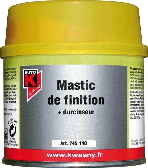 Mastic Polyester 250g avec Durcisseur – Idéal pour vos Réparations Non Soumises à Vibrations