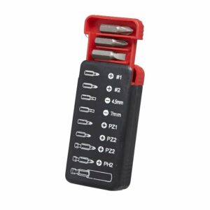 Kit de 9 Embouts de Vissage GO ON – Embouts Plat et Cruciformes pour Tous Vos Travaux
