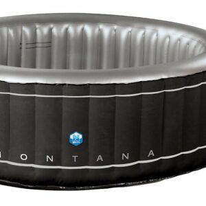 Spa gonflable rond Montana - Noir - 6 places pour un moment de détente inoubliable
