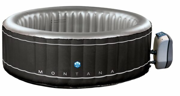 Spa gonflable rond Montana - Noir - 6 places pour un moment de détente inoubliable