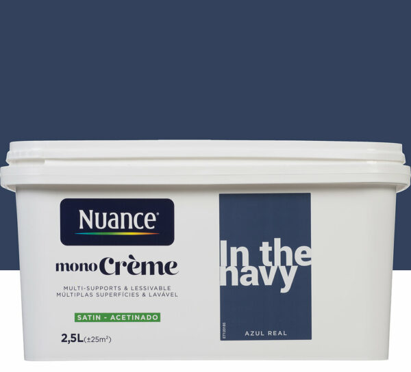 Peinture MonoCrème In the navy Satin 2,5L pour une décoration tendance