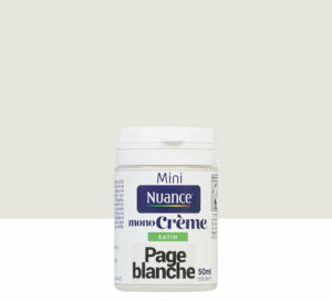 Testeur peinture MonoCrème – Page Blanche – Satin – 50ml