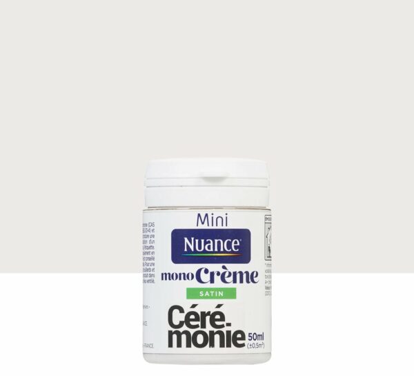 Peinture MonoCrème Ceremonie Satin 50ml – Facile à Appliquer, Résultats Professionnels