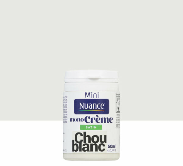Testeur peinture MonoCrème - Chou Blanc - Satin - 50ml