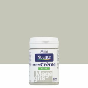 Peinture MonoCrème Mage Gris Satin 50ml - Facile à Appliquer, Résistante et Durable