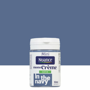 Peinture MonoCrème In the Navy Satin 50ml - Effet Sobriété et Finition Durable