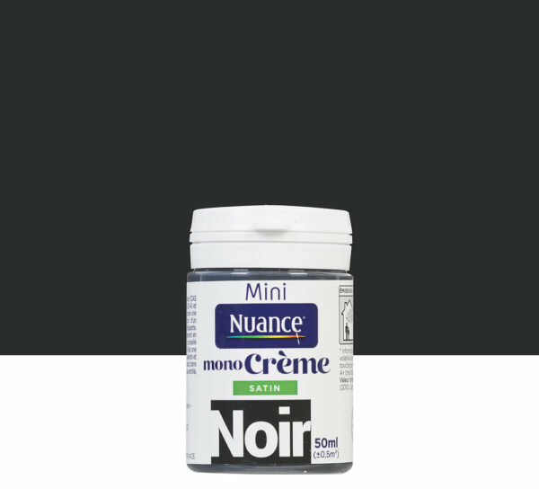 Testeur peinture MonoCrème - Noir - Satin - 50ml