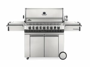 Barbecue à gaz Prestige Pro 665 SIB inox 5 brûleurs + Sizzle Zone + brûleur arrière + fumoir – Napoleon
