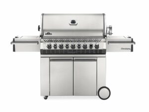 Barbecue à gaz Prestige Pro 665 SIB inox 5 brûleurs + Sizzle Zone + brûleur arrière + fumoir – Napoleon