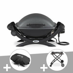 Barbecue électrique Q 1400 + Housse + Chariot - Weber