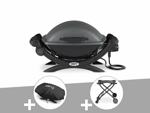 Barbecue électrique Q 1400 + Housse + Chariot - Weber