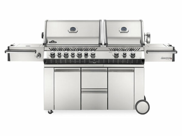 Barbecue à gaz Prestige Pro 825 4 brûleurs + 2 Sizzle Zone + brûleur arrière + fumoir - Napoleon
