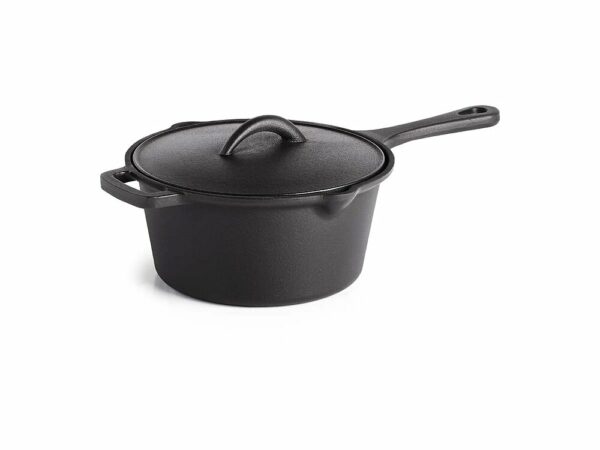 Casserole en fonte Napoléon Ø 18 cm avec couvercle et becs verseurs