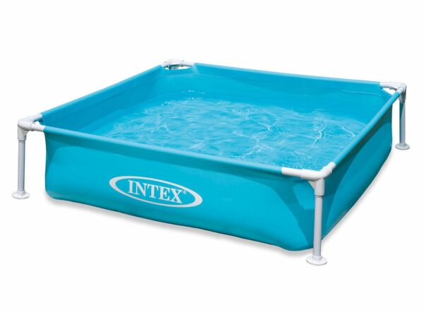 Piscine tubulaire carrée 1,22 x 1,22 x 0,30 m - Intex pour les enfants