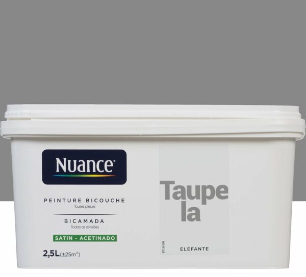 Peinture bicouche - Taupe la - Satin - 2,5L
