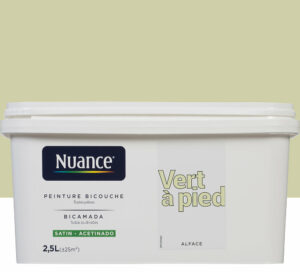 Peinture bicouche – Vert à pied – Satin – 2,5L