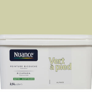 Peinture bicouche - Vert à pied - Satin - 2,5L
