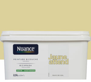 Peinture bicouche – Jaune attend – Satin – 2,5L