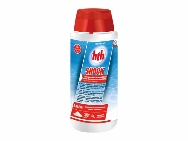 Chlore choc poudre sans stabilisant Shock 2 kg - HTH pour une désinfection efficace de votre piscine
