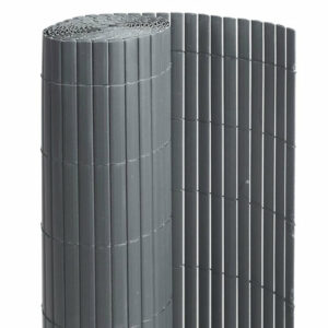 Canisse PVC double face Anthracite 18 m - 6 rouleaux de 3 x 1,20 m - Jardideco