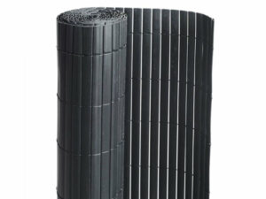 Canisse PVC double face Noir 6 m – 2 rouleaux de 3 x 1,20 m – Jardideco pour un jardinage discret et esthétique
