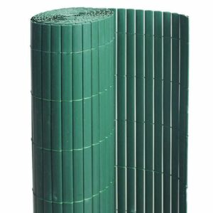 Canisse PVC double face Vert 18 m - 6 rouleaux de 3 x 1,20 m - Jardideco