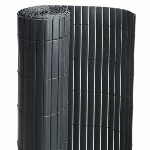 Canisse PVC double face Noir 18 m - 6 rouleaux de 3 x 1,20 m - Jardideco