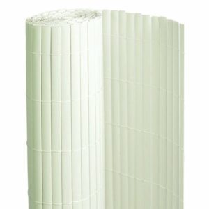 Canisse PVC double face Blanc 6 m - 2 rouleaux de 3 x 1,50 m - Jardideco
