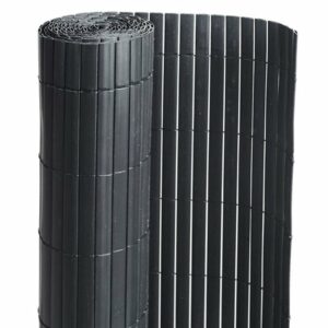 Canisse PVC double face Noir 18 m - 6 rouleaux de 3 x 1,50 m - Jardideco
