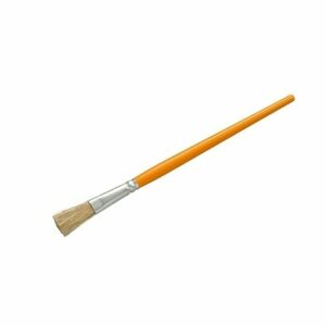 Pinceau raccord N6 avec soies naturelles, manche laqué en bois et virole en aluminium – Outil de peinture haut de gamme