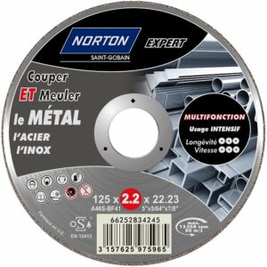 Disque à Tronçonner Multifonction 125mm - Polyvalent pour Meuleuse d'Angle