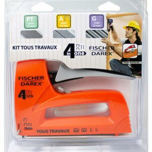 Kit multi-fonctions agrafeuse-cloueuse avec accessoires - parfait pour rénovation, menuiserie et isolation