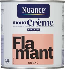 Peinture MonoCrème - Flamant - Mat - 0,5L
