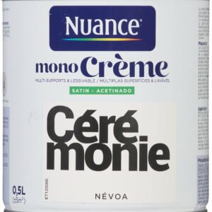 Peinture MonoCrème Ceremonie Satin 0,5L - Peinture Multi-Supports Nuance