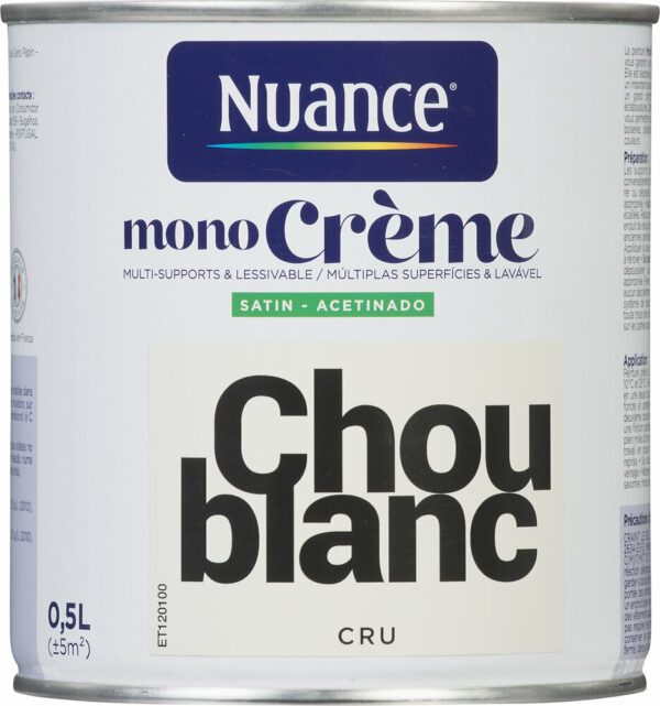 Peinture MonoCrème - Chou Blanc - Satin - 0,5L