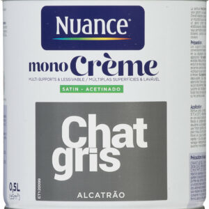 Peinture MonoCrème - Chat gris - Satin - 0,5L pour une décoration tendance